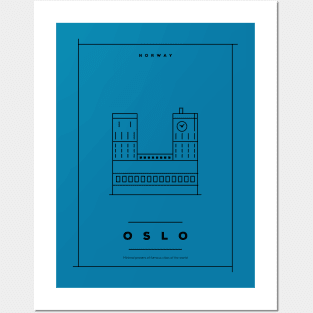 Oslo Minimal Poster Posters and Art